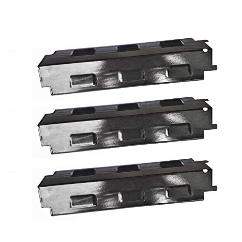 BBQ PARTS 98531(3-pack) Porcelain Steel Heat Plate Replacement for Select Gas Grill Models by Charbroil, Grill King and Others (14 5/8" Ã— 4 1/4")