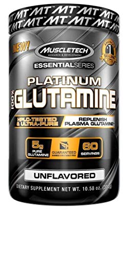Book Cover MuscleTech Glutamine Powder, 100% Ultra Pure L-Glutamine for Muscle Endurance & Recovery, 60-Day Supply, 10.58 oz  (302g)