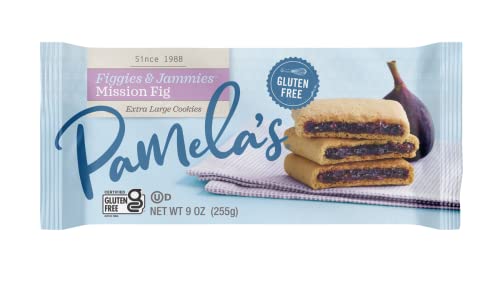 Pamela's Products Gluten Free Figgies & Jammies Cookies, Mission Fig, 9 Ounce (Pack of 6)