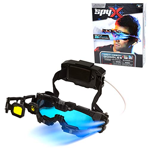 Book Cover SpyX / Night Mission Goggles - Spy Kids Goggles Toy + LED Light Beams + Flip Out Scope. Adjustable Spy Lens / Glasses / Eyewear Toy Gadget for Junior Secret Agent Role Play in The Dark