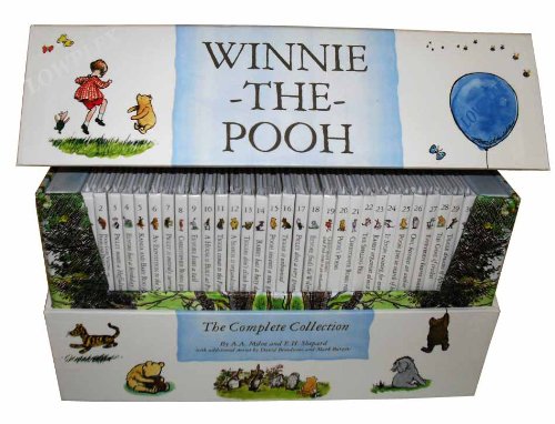 Book Cover Winnie the Pooh Complete Collection 30 Books Box Set Slipcase A A Milne