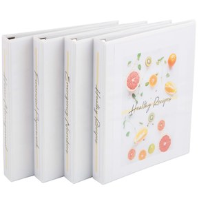 Avery Durable View 3 Ring Binder, 1 Inch Slant Rings, 4 White Binders (17575) 4 Pack 3 Ring Binder 1"