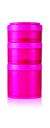 BlenderBottle ProStak Expansion Pak -3 Pak rÃ©cipients (250ml, 150ml und 100ml) +  boÃ®te Ã  pilules  -rose