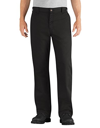 Dickies Men's Flame Resistant Twill Pant, Black, 34x32