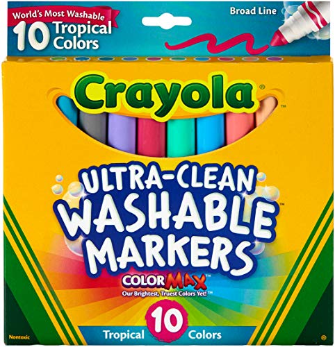 Book Cover Crayola  Ultraclean BL Tropical Markers (10 Count)