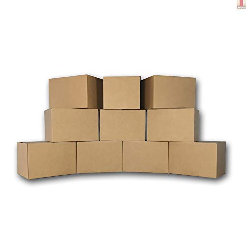 Book Cover uBoxes Medium Moving Boxes, 18 x 14 x 12 inch, 10 Pack, Cardboard Box (BOXMINIMED10)