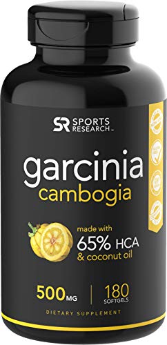 Book Cover Pure Garcinia Cambogia Infused with Organic Coconut Oil - 180 Liquid Softgels
