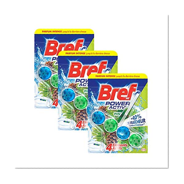 Bref WC Power Activ Pin 50 g - Blocs Nettoyants WC - Lot de 3