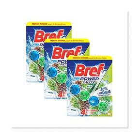 Bref WC Power Activ Pin 50 g - Blocs Nettoyants WC - Lot de 3