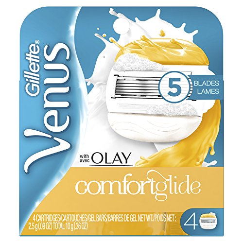 Gillette Venus ComfortGlide plus Olay Coconut Women's Razor Blades - 4 Refills