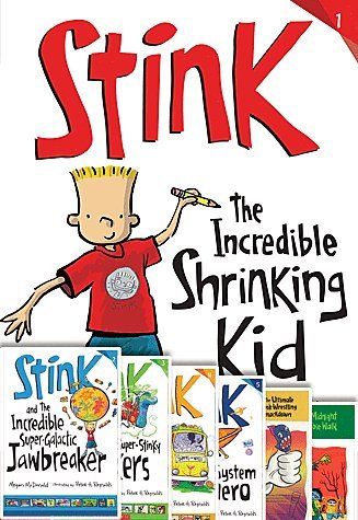 Stink Moody 7 Books- The World's Worst Super-stinky Sneakers, Solar System Superhero, the Incredible Shrinking Kid, Midnight Zombie Walk, the Incredible Super-galactic Jawbreaker, the Ultimate Thumb-wrestling Smackdown, the Great Guinea Pig Express,