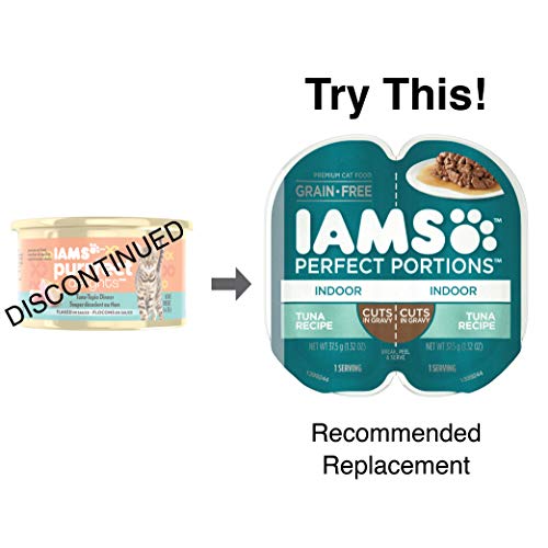 IAMS PURRFECT DELIGHTS Flaked in Sauce Tuna-Topia Dinner Canned Cat Food 3 oz. (Pack of 24)