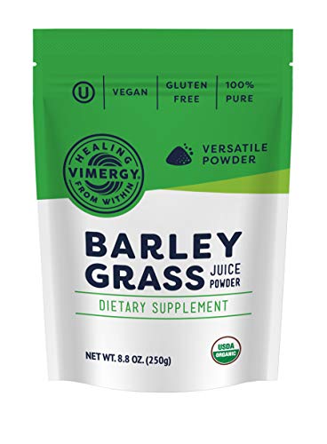 Book Cover Vimergy USDA Organic Barleygrass Juice Powder (250g)