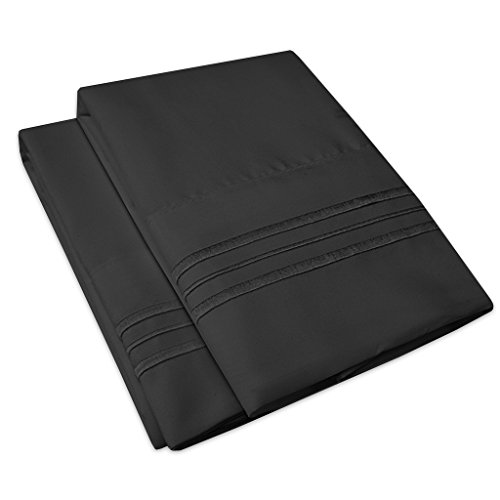 Book Cover 1500 Supreme Collection Pillowcase - Standard, 2 Count, Black