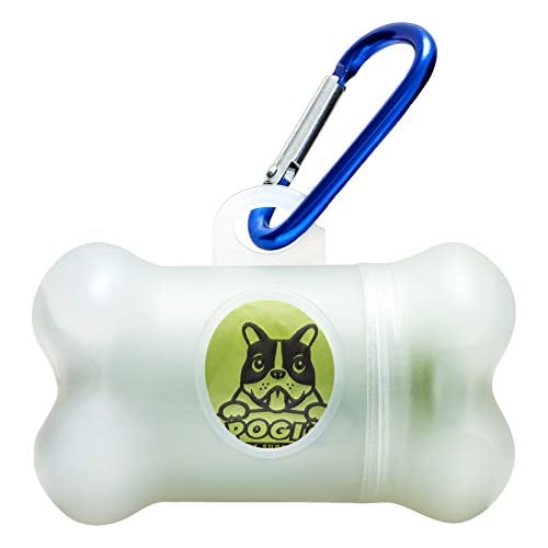 Book Cover Pogi's Poop Bag Dispenser - Includes 1 Roll (15 Bags) - Large, Earth-Friendly, Scented, Leak-Proof Pet Waste Bags