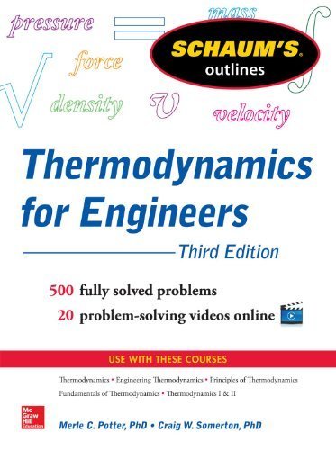 By Merle Potter SchaumÆ’??s Outline of Thermodynamics for Engineers, 3rd Edition (Schaum's Outline Series) (3rd Third Edition) [Paperback]