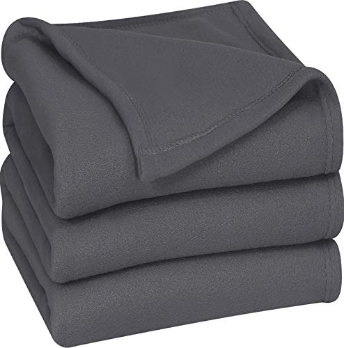 Book Cover Utopia Bedding Fleece Blanket Queen Size Grey Soft Warm Bed Blanket Plush Blanket Microfiber