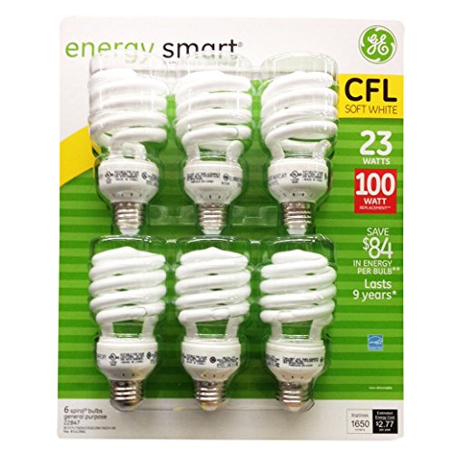 GE 26 Watt Energy Smart CFL 100 Watt Replacement 6pk