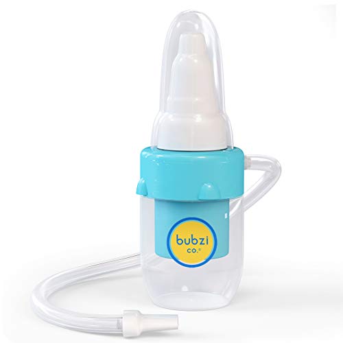 Book Cover Baby Nasal Aspirator for Sinus Congestion Relief, Baby Essentials Booger Sucker, Bonus Storage Case, Premium Mucus Extractor for Cold and Flu, Gentle Nose Cleaner Suction