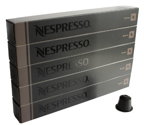 Book Cover Nespresso OriginalLine Capsules: Roma, 50 Capsules - ''NOT Compatible with Vertuoline''
