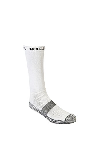 Noble Equestrian World's Best Boot Crew Sock (White, Large)