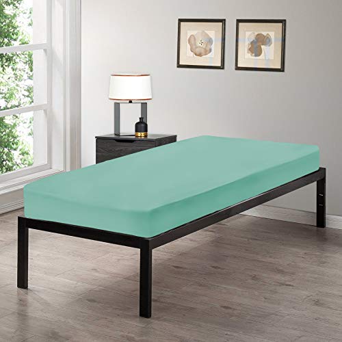 Gilbins Cot Size 30" x 75" Fitted Sheet, Made of Cotton, Perfect for Camp Bunk Beds / RVs / Guest Beds