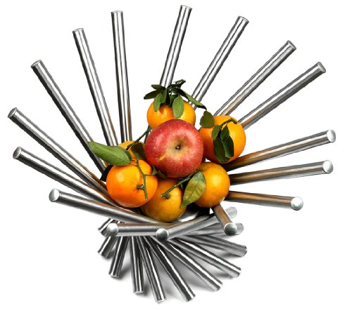 Visol Products Heliot Stainless Steel Modern Fruit Bowl