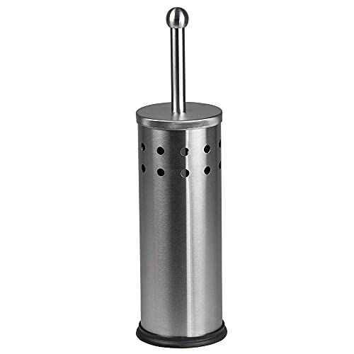 Home Basics Vented Stainless Steel Toilet Brush Holder