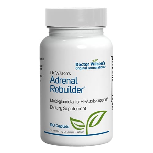 Dr. Wilson's Adrenal Rebuilder 90 caplets multiglandular Including Adrenal Cortex for Stress and Adrenal Support