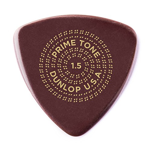 Dunlop 24513150003 Primetone Triangle 1.5mm Sculpted Plectra (Smooth) - 3 Pack