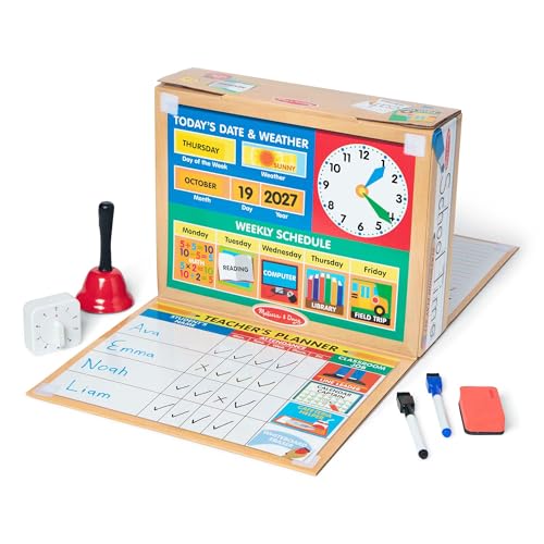 Melissa & Doug 8514 School Time Classroom Play Set n.a. Playspaces & Room Decor for Kids, Multicolor, 1 EA