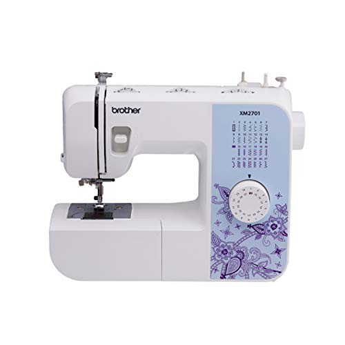 Book Cover Brother Sewing Machine, XM2701, Lightweight Sewing Machine with 27 Stitches, 1-Step Auto-Size Buttonholer, 6 Sewing Feet, Free Arm and Instructional DVD