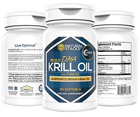 Antarctic Krill Oil Supplement - DHA EPA Omega 3 Supplement with Antioxidant Astaxanthin - Omega 3 Fish Oil to Support Brain, Heart & Joint Health - 60 Krill Oil SoftGels