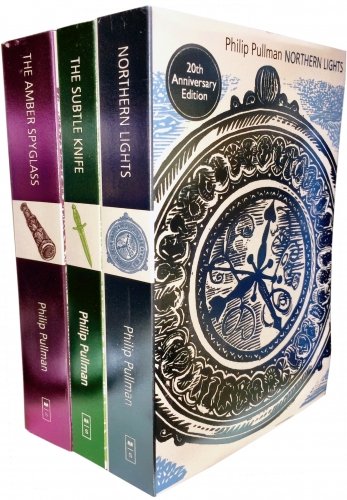 Philip Pullman His Dark Materials Trilogy: 3 books - The Northern Lights / The Subtle Knife / The Amber Spyglass