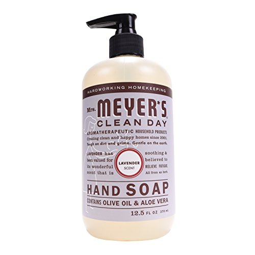 Book Cover Mrs. Meyer's Hand Soap Lavender, 12.5 Fluid Ounce (Pack of 3)
