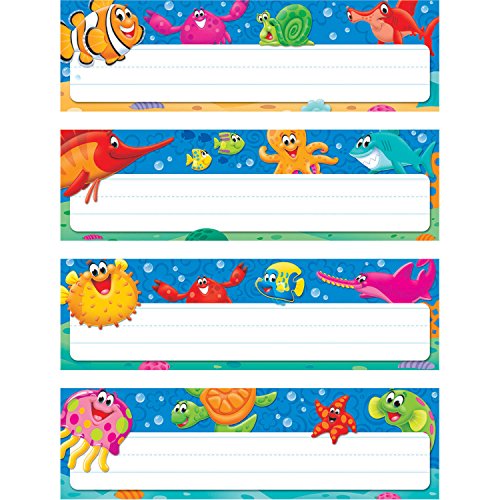 TREND enterprises, Inc. Sea Buddies Desk Toppers Name Plates Variety Pack, Pack of 32