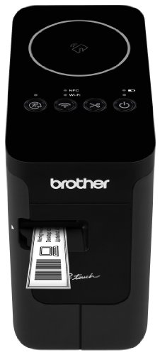 Book Cover Brother P-touch, PTP750W, Wireless Label Maker, NFC Connectivity, USB Interface, Mobile Device Printing, Black