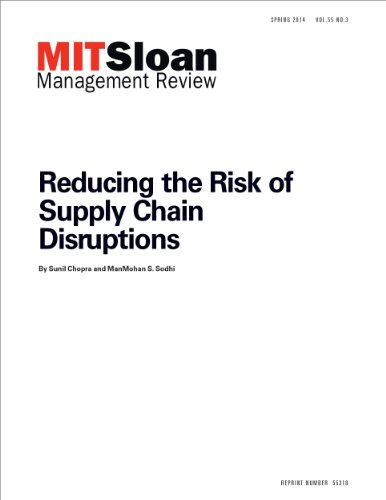 Reducing the Risk of Supply Chain Disruptions - Journal Article