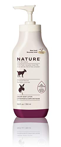 Book Cover Nature by Canus Creamy Body Lotion with Fresh Canadian Goat Milk, Original, 11.8 fl. oz.