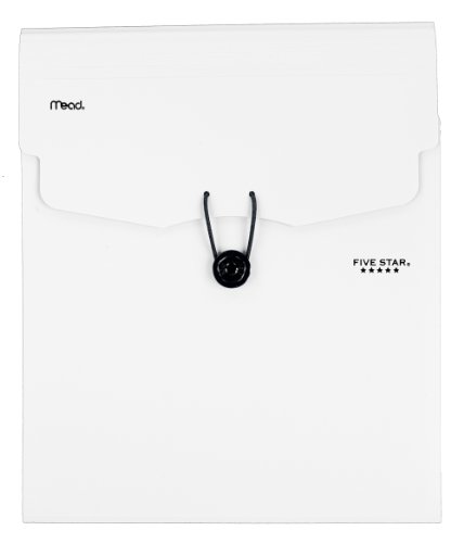 Five Star Expanding File Folder, 5-Pocket Vertical Expandable File Folder, White (72504)