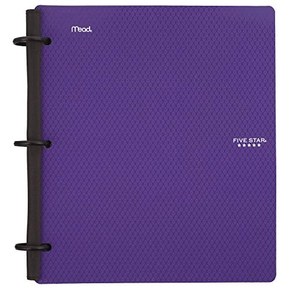 Five Star Flex Hybrid NoteBinder, 1 Inch Binder, Notebook and Binder All-in-One, Purple (72514)