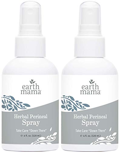 Book Cover Herbal Perineal Spray by Earth Mama | Safe for Pregnancy and Postpartum, Natural Cooling Spray For After Birth, Benzocaine and Butane-Free 4-Fluid Ounce (2-Pack)