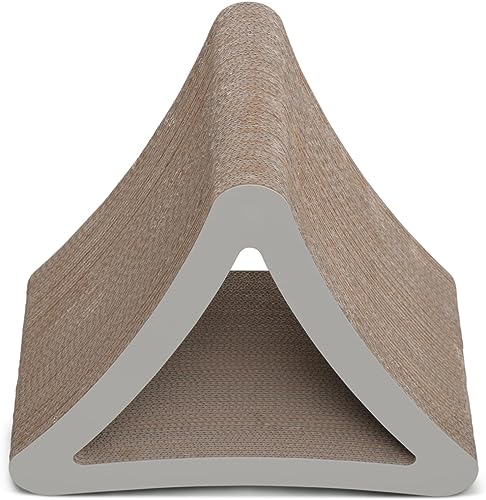 Book Cover PetFusion 3-Sided Vertical Cat Scratching Post | Available in 18” & 24” | Multiple Angle Cat Scratching Pad, 6 Usable Sides. Scratch, Play, & Perch | 100% Recyclable Cardboard Cat Lounge. 1 Yr Warr