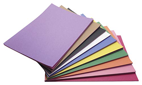 Book Cover Childcraft Construction Paper, 9 x 12 Inches, Assorted Colors, 500 Sheets - 1465886