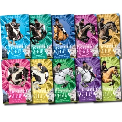 Chestnut Hill Collection Lauren Brooke 10 Books Set (By Author of Heartland) (Racing Hearts, Helping Hands, A Time to Remember, Chasing Dreams, All Or Nothing, Team Spirit, Playing For Keeps, Heart Of Gold, Making Of Strides, The New Class)