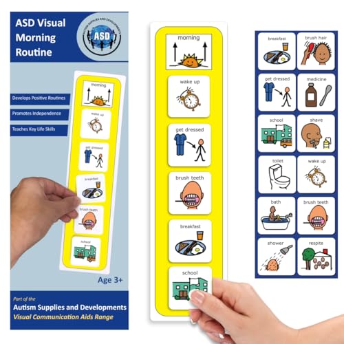 Plastic Visual ASD Morning Routine (Picture Communication Symbols)