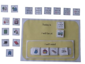 A4 Plastic Visual ASD Day Planner (Picture Communication Symbols)