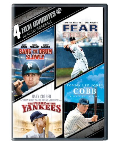 Book Cover 4 Film Favorites Classic Baseball ( Bang The Drum Slowly / Fear Strikes out / The Pride Of The Yankees / Cobb)