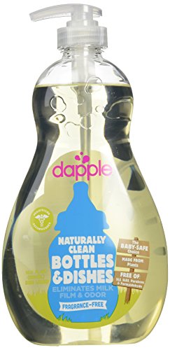 Book Cover Dapple Baby Bottle & Dish Liquid - Fragrance Free, 16.9 Fl Oz (Pack of 2)