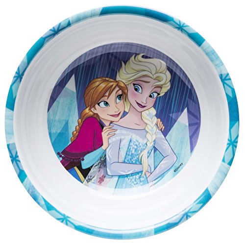 Disney Frozen 5-inch Plastic Kids Bowl, Anna & Elsa by Zak Designs